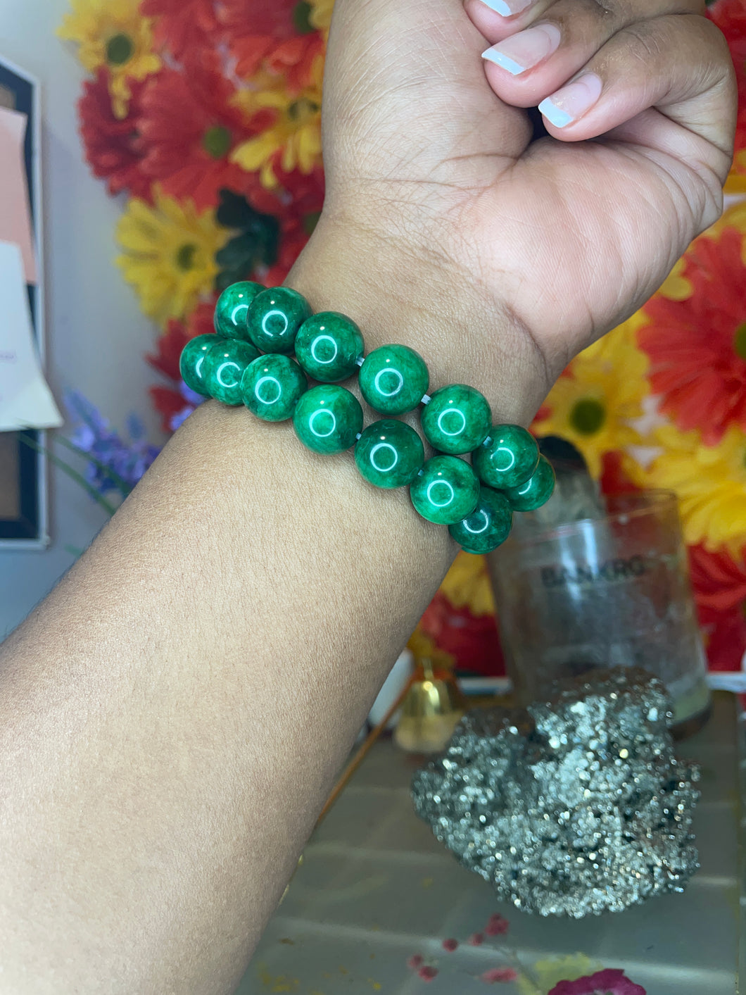 Icy Green Jade Bracelets