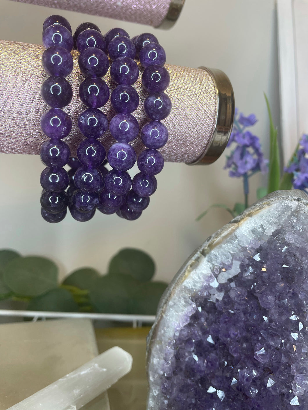 Dream Amethyst Beaded Bracelets